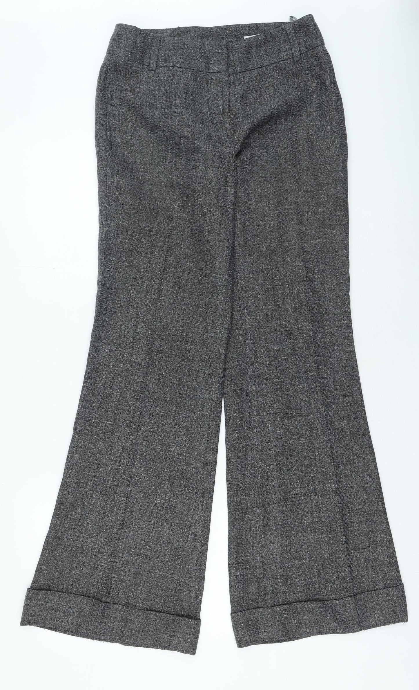 Womens UK Size 38 in Hennes Regular Fit  Grey Trousers