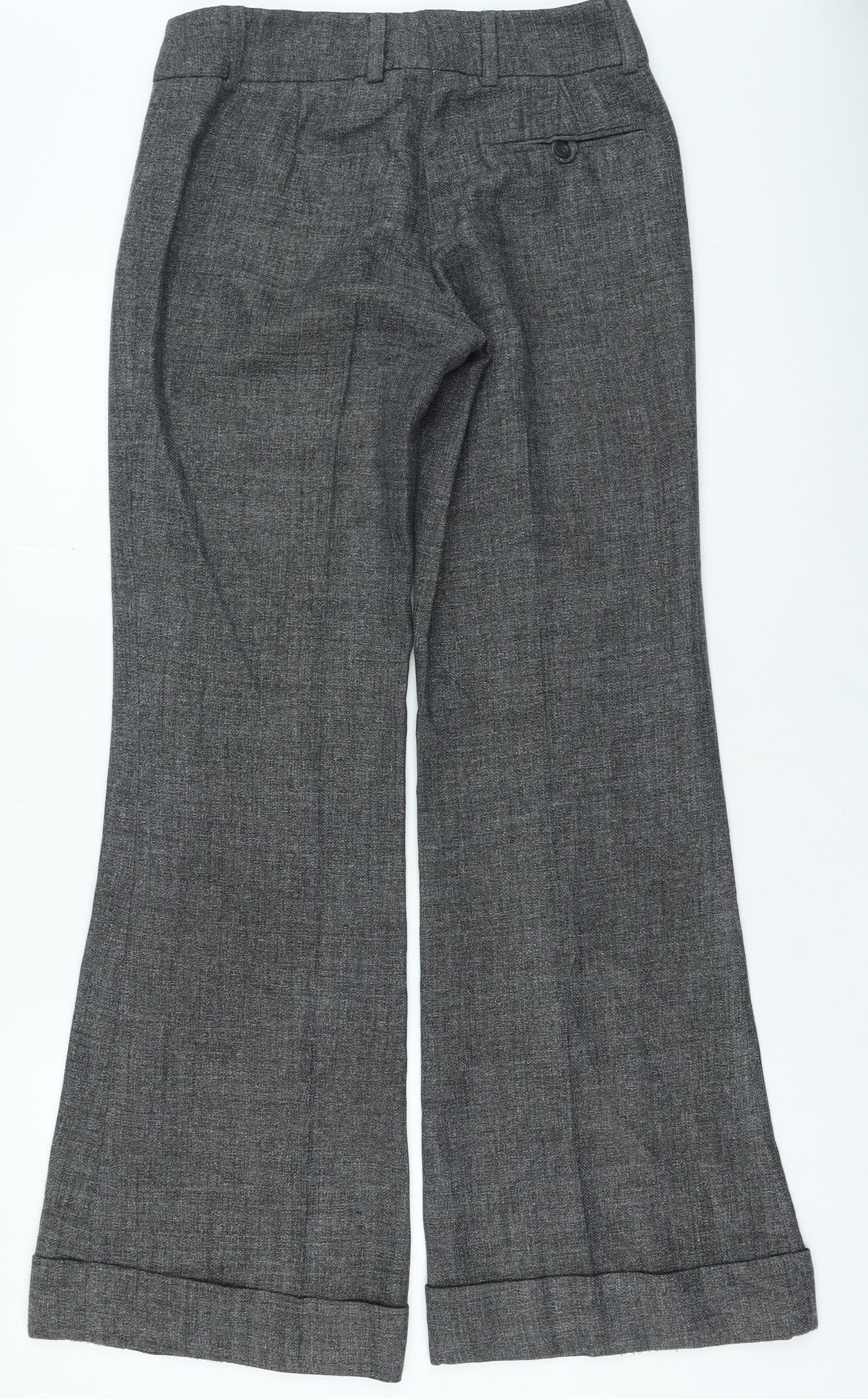 Womens UK Size 38 in Hennes Regular Fit  Grey Trousers