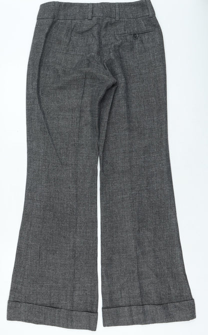 Womens UK Size 38 in Hennes Regular Fit  Grey Trousers