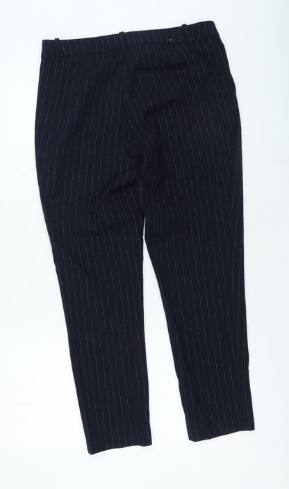Womens UK Size 10 H&M Regular Fit  Blue Trousers
