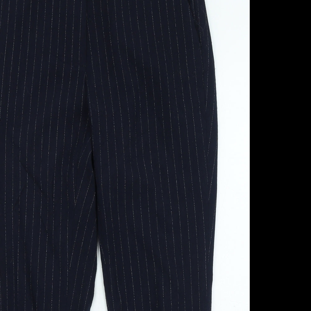 Womens UK Size 10 H&M Regular Fit  Blue Trousers
