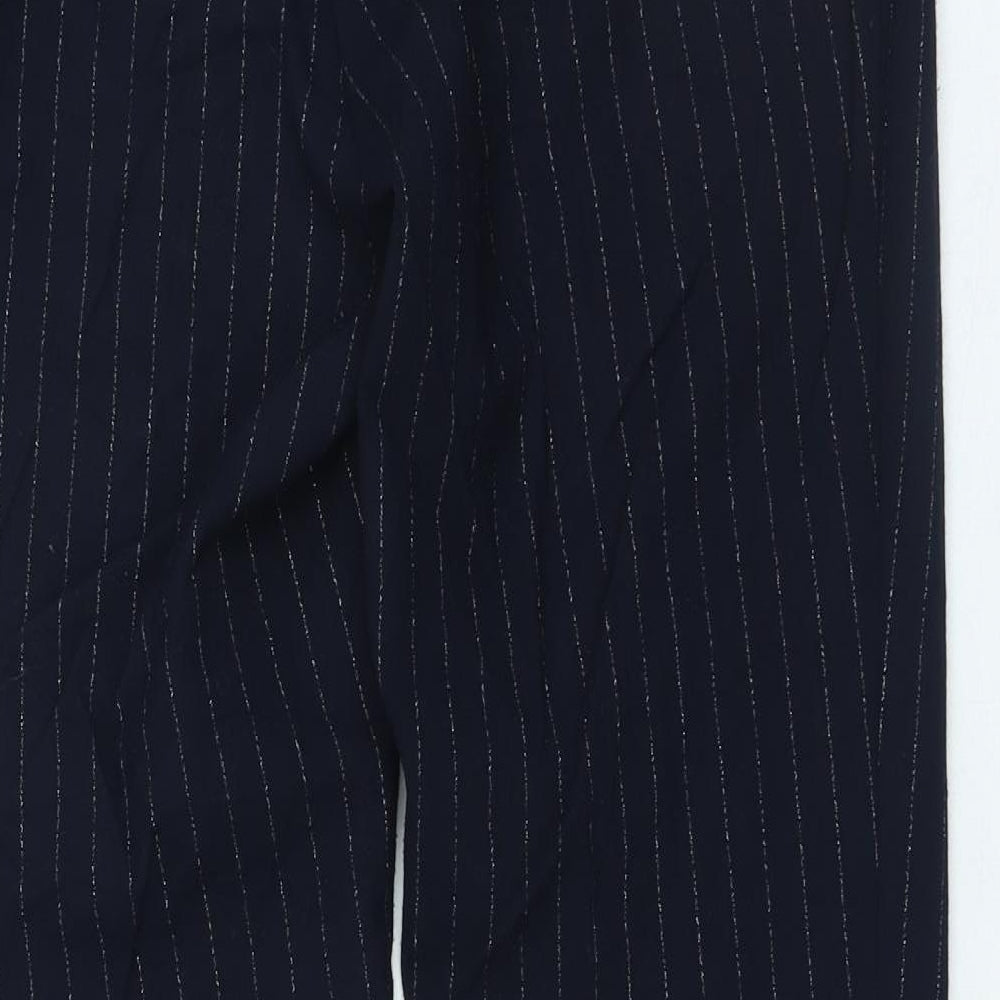 Womens UK Size 10 H&M Regular Fit  Blue Trousers