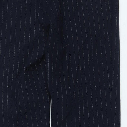 Womens UK Size 10 H&M Regular Fit  Blue Trousers
