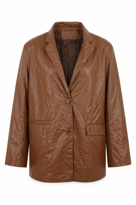 Womens UK Size S PRETTYLITTLETHING Brown Jacket