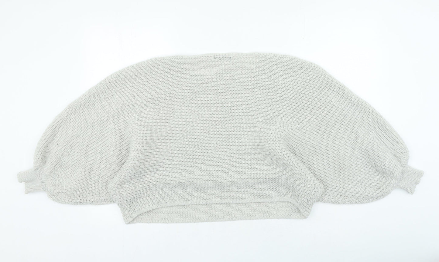 Womens UK Size M SheIn Grey Pullover Jumper