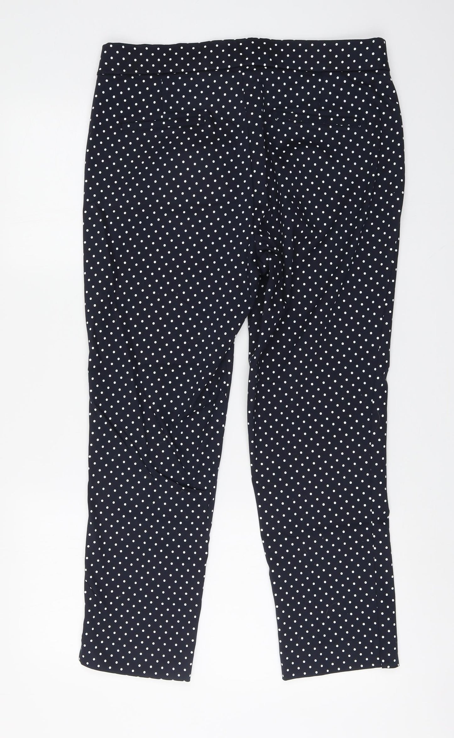 Womens UK Size 14 Savida Regular Fit Carrot Blue Trousers