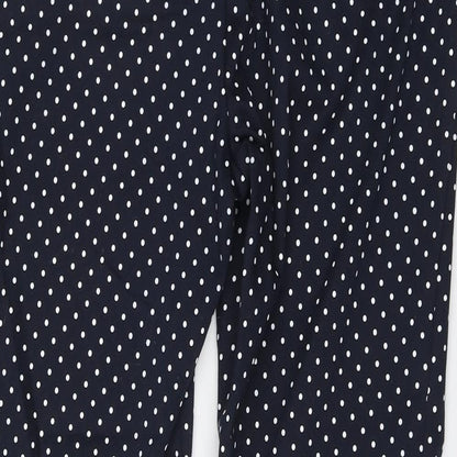 Womens UK Size 14 Savida Regular Fit Carrot Blue Trousers