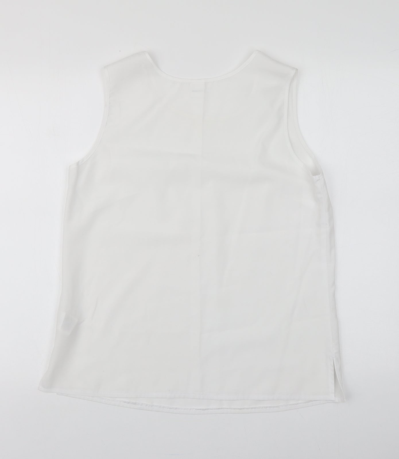 Womens UK Size 12 H&M White Basic Tank