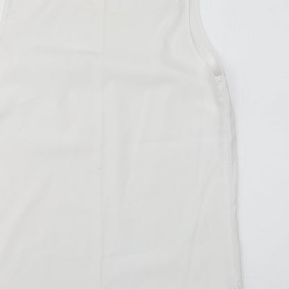 Womens UK Size 12 H&M White Basic Tank