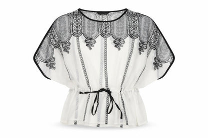 Womens UK Size 8 Savida White Basic Blouse