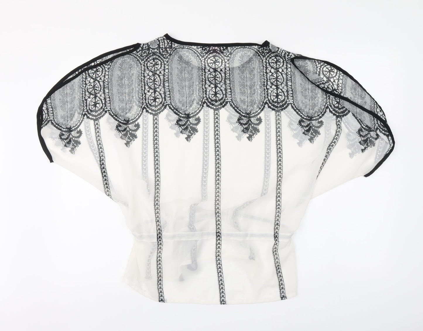 Womens UK Size 8 Savida White Basic Blouse