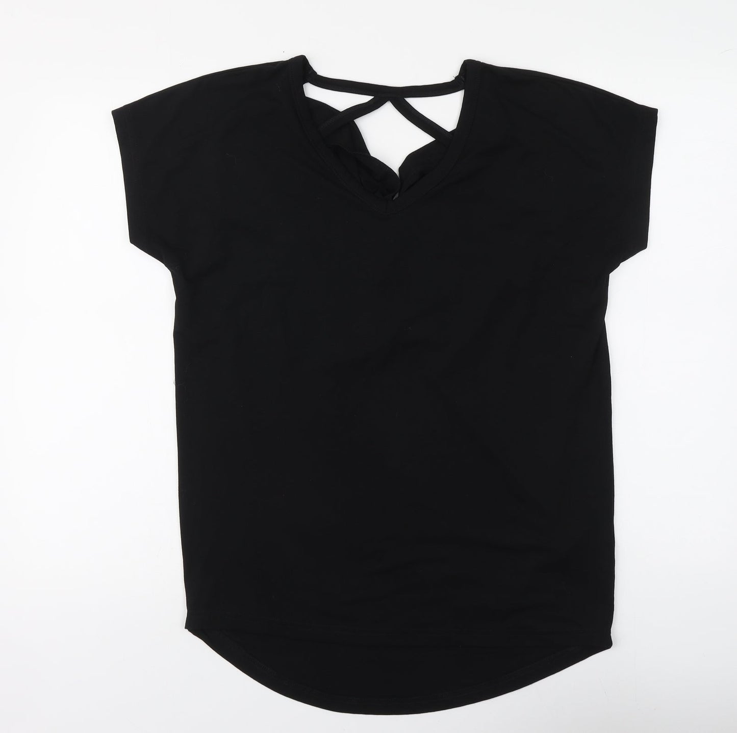 Womens UK Size S Body Flirt Black Basic Blouse