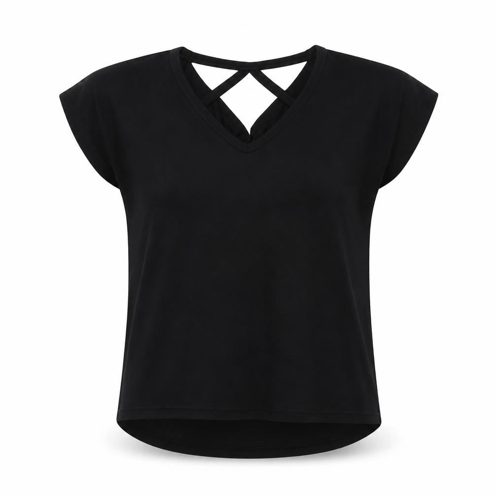 Womens UK Size S Body Flirt Black Basic Blouse