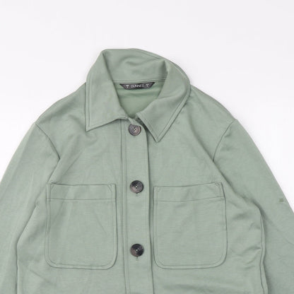 Womens UK Size S Dunnes Stores Green Basic Button-Up