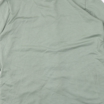 Womens UK Size S Dunnes Stores Green Basic Button-Up