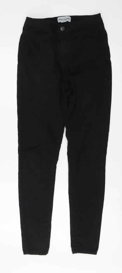 New Look Womens Black Cotton Skinny Jeans Size 10 L30 in Regular Button