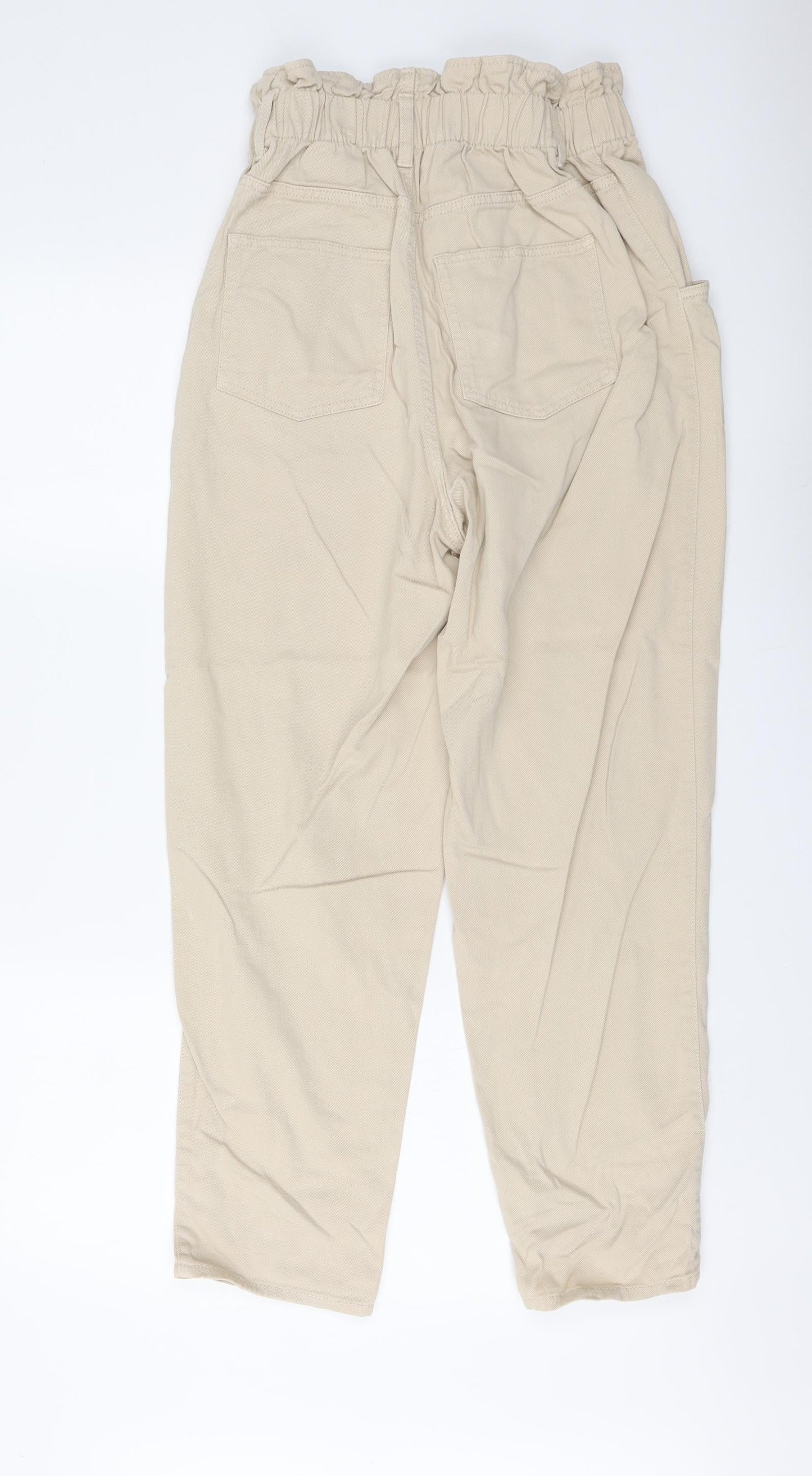 Womens UK Size S H&M Regular Fit  Beige Trousers