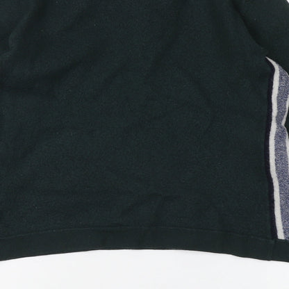 Club Monaco Womens Green V-Neck Wool Pullover Jumper Size XS