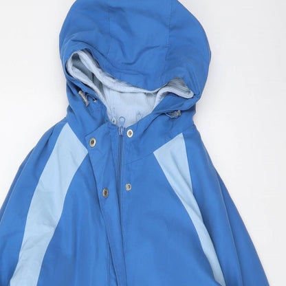 Womens UK Size M BM Blue Rain Coat