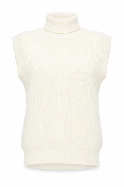 I SAW IT FIRST Womens Ivory Acrylic Jumper Dress Size S Roll Neck