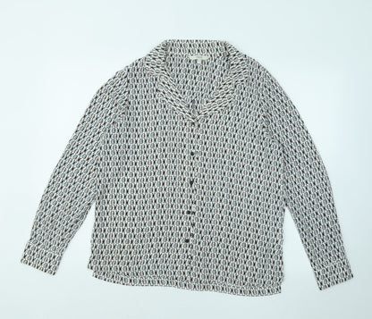 Womens UK Size 12 NEXT Multicoloured Basic Button-Up