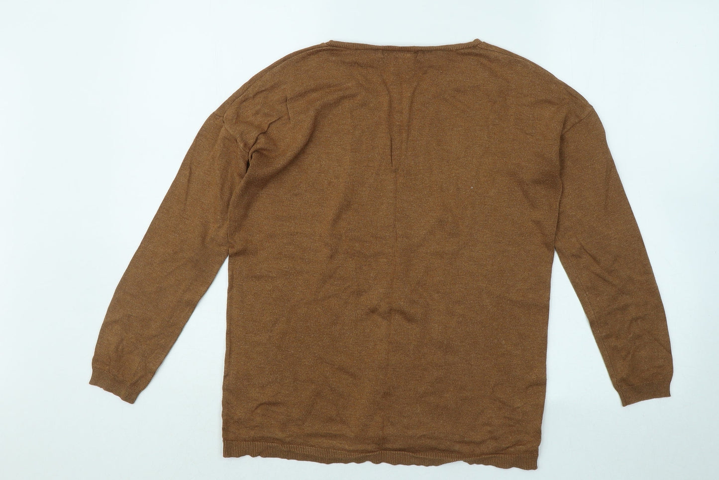 Womens UK Size 10 Atmosphere Brown Pullover Jumper