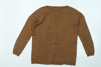 Womens UK Size 10 Atmosphere Brown Pullover Jumper