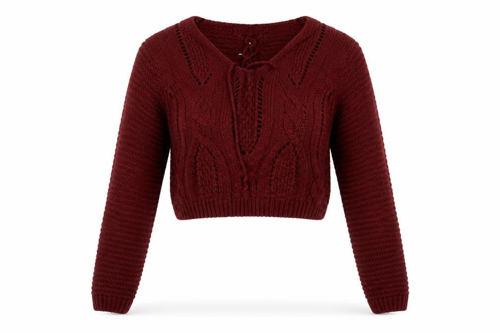 Womens UK Size M Boohoo Red Pullover Jumper