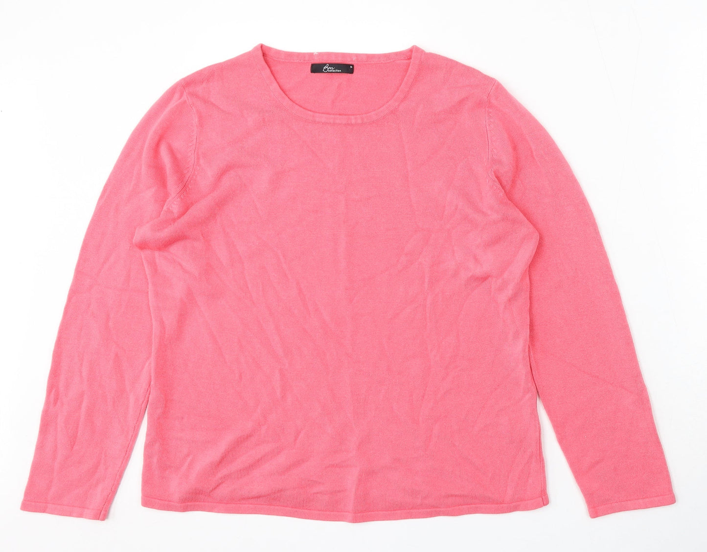 Womens UK Size M Bonmarché Pink Pullover Jumper