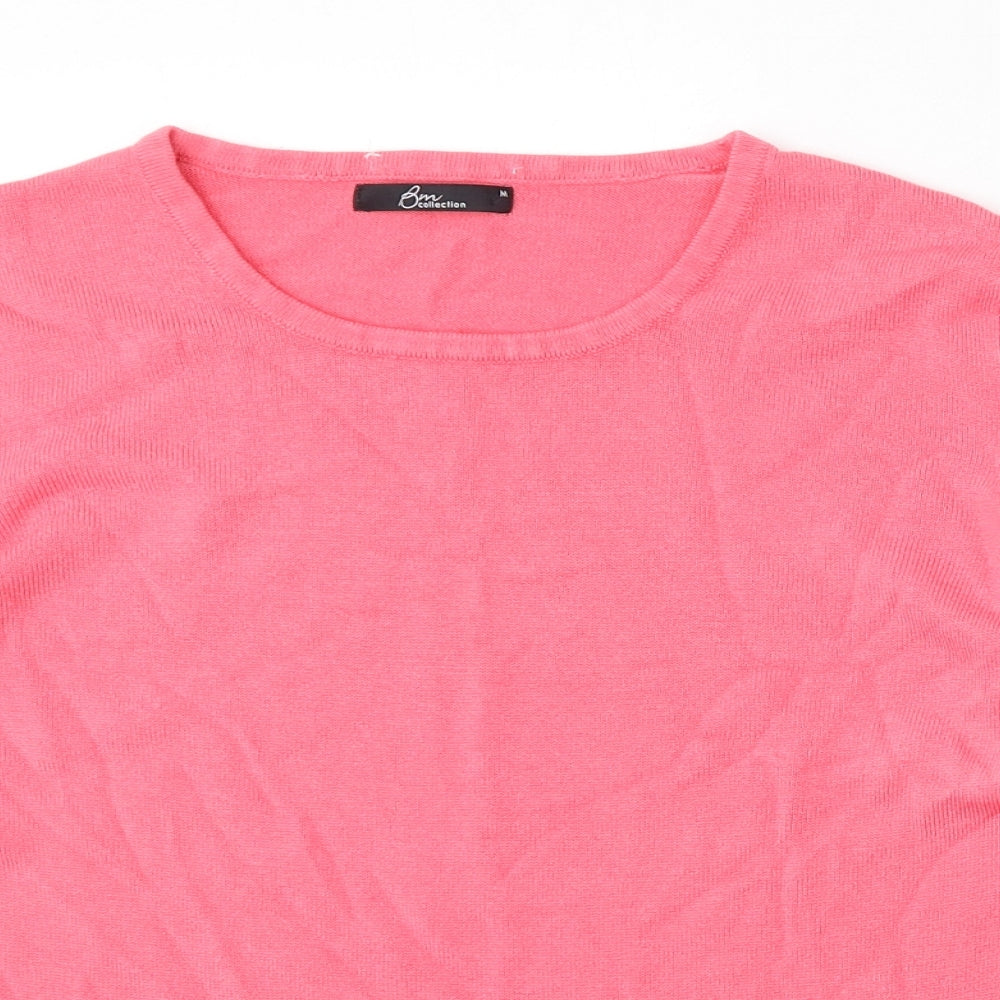 Womens UK Size M Bonmarché Pink Pullover Jumper