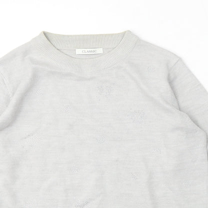 Womens UK Size 10 Marks and Spencer Grey Pullover Jumper