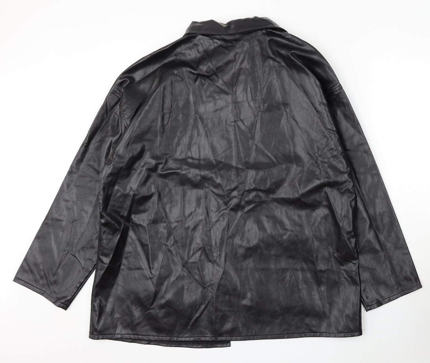 SheIn Womens Black Jacket Size M Button