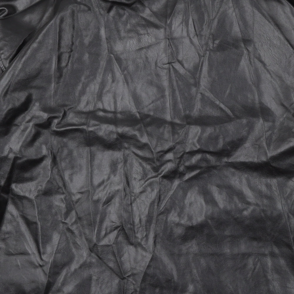 SheIn Womens Black Jacket Size M Button