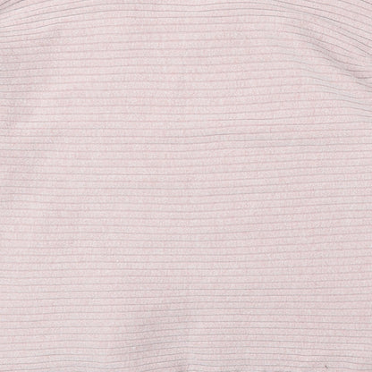 F&F Womens Pink V-Neck Viscose Pullover Jumper Size 12
