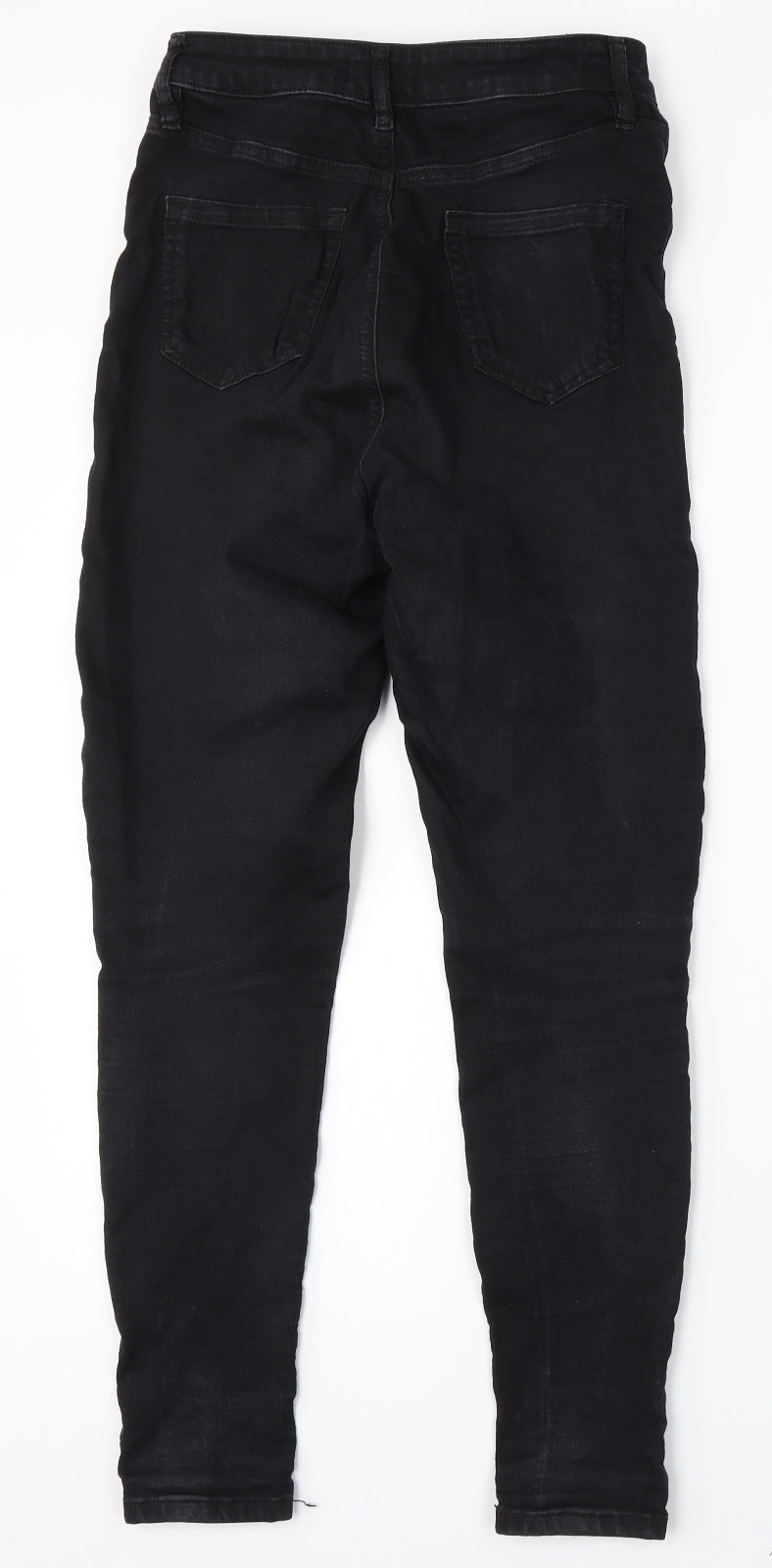 Womens UK Size 8 F&F Regular Fit Skinny Black Jeans