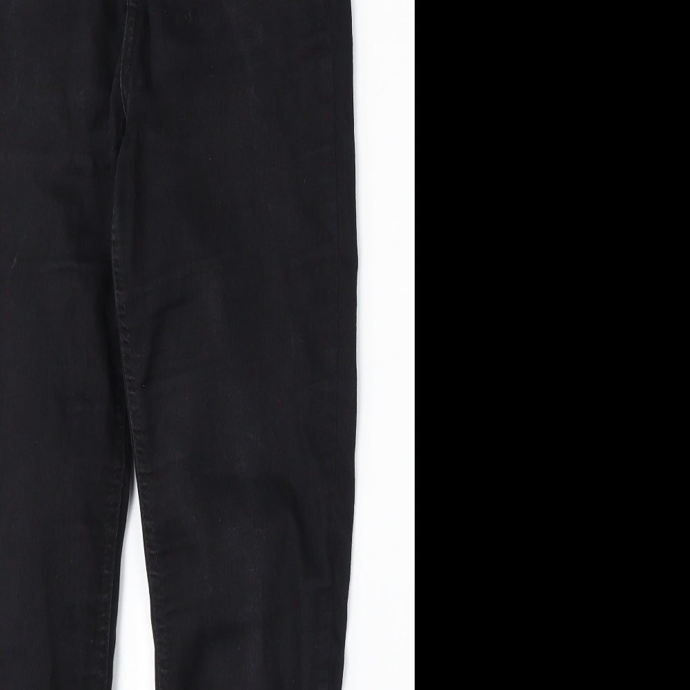 Womens UK Size 8 F&F Regular Fit Skinny Black Jeans