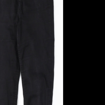 Womens UK Size 8 F&F Regular Fit Skinny Black Jeans