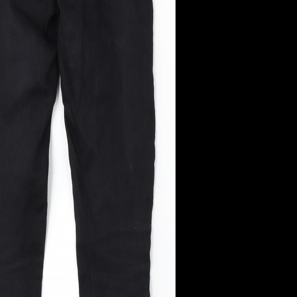 Womens UK Size 8 F&F Regular Fit Skinny Black Jeans