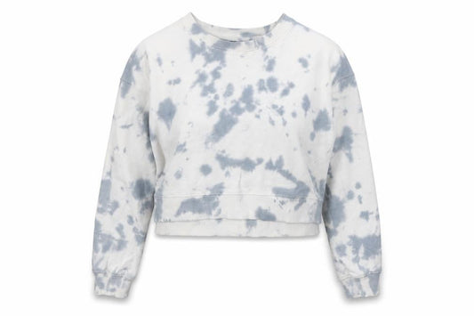 915 Generation Girls Multicoloured Geometric Cotton Pullover Sweatshirt Size 12-13 Years - Tie Dye