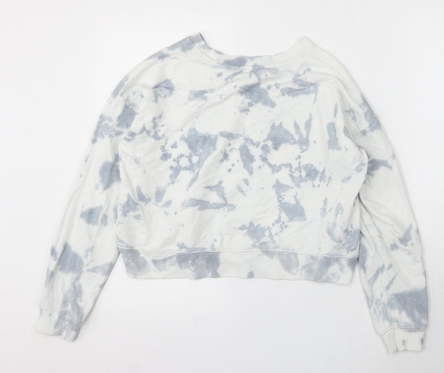 915 Generation Girls Multicoloured Geometric Cotton Pullover Sweatshirt Size 12-13 Years - Tie Dye