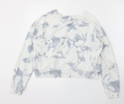 915 Generation Girls Multicoloured Geometric Cotton Pullover Sweatshirt Size 12-13 Years - Tie Dye