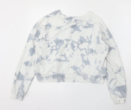 915 Generation Girls Multicoloured Geometric Cotton Pullover Sweatshirt Size 12-13 Years - Tie Dye