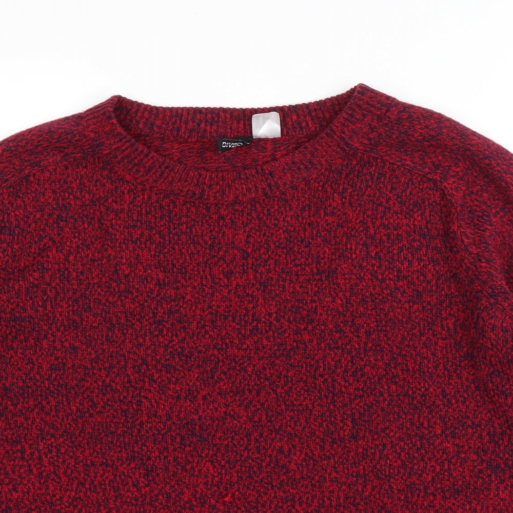 Womens UK Size M Divided by H&M Red Pullover Jumper
