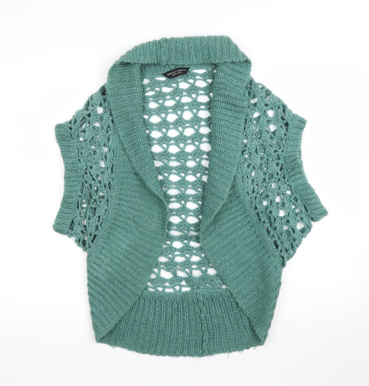 Womens UK Size L Dorothy Perkins Green Cardigan Jumper
