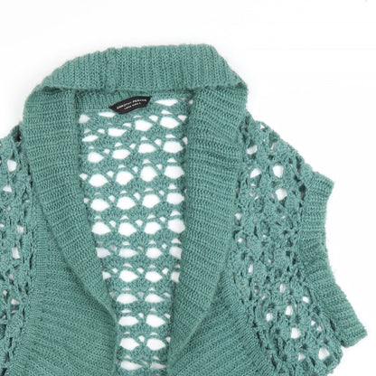 Womens UK Size L Dorothy Perkins Green Cardigan Jumper