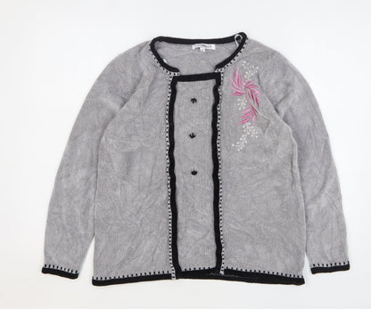 Womens UK Size M Annabelle Grey Pullover Jumper