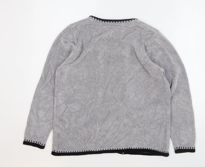 Womens UK Size M Annabelle Grey Pullover Jumper