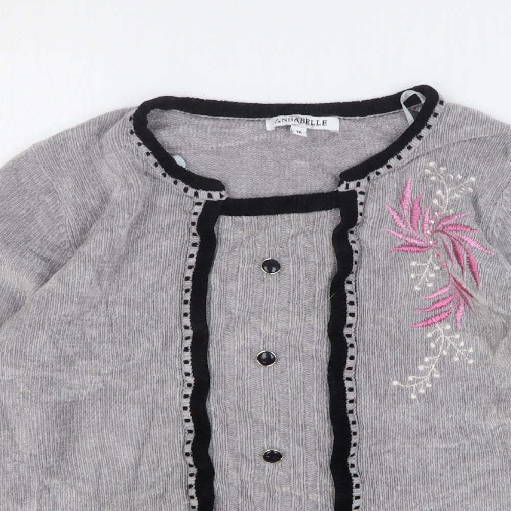 Womens UK Size M Annabelle Grey Pullover Jumper