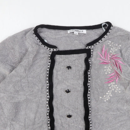 Womens UK Size M Annabelle Grey Pullover Jumper