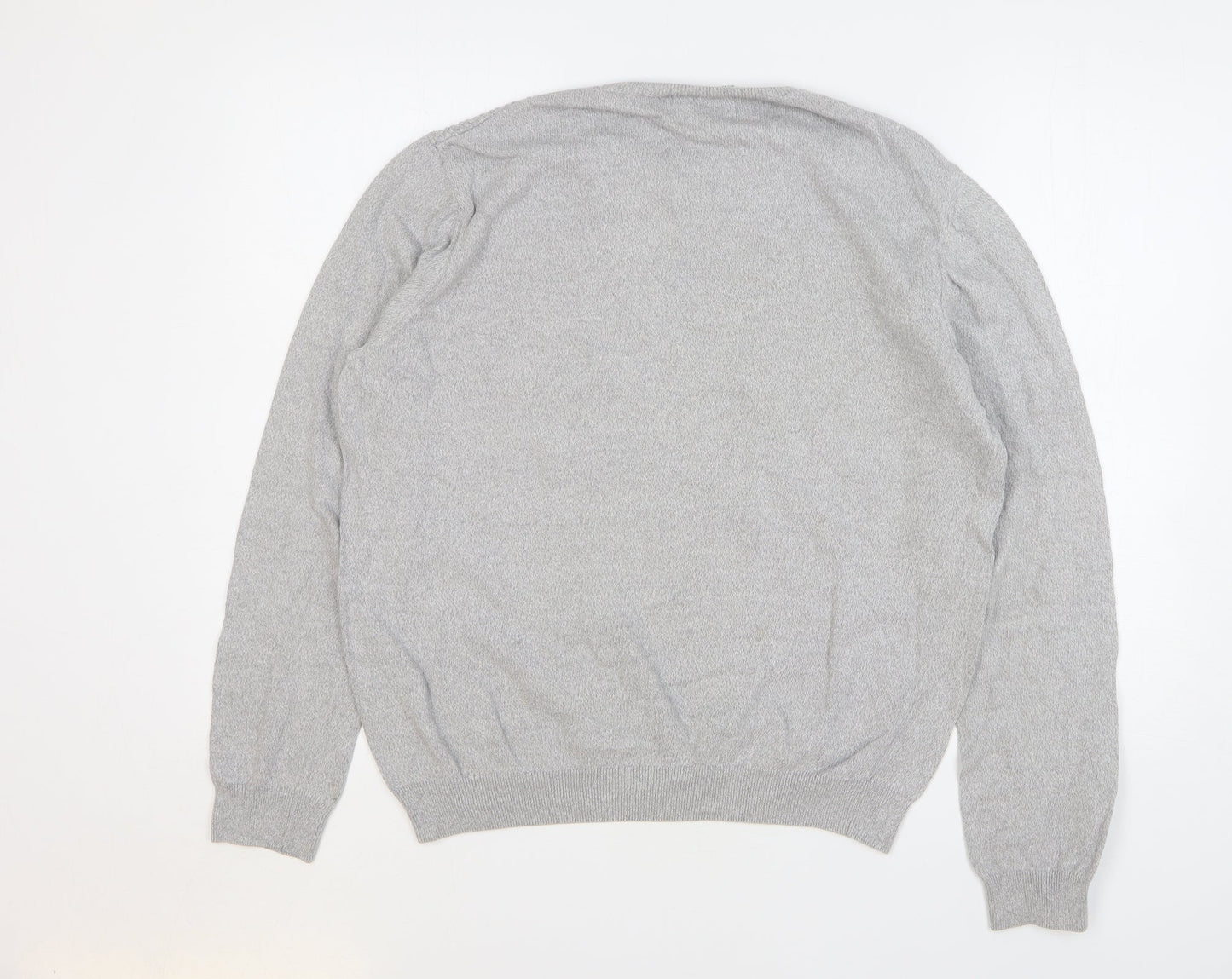 Topman Mens Grey Cotton Pullover Sweatshirt Size L